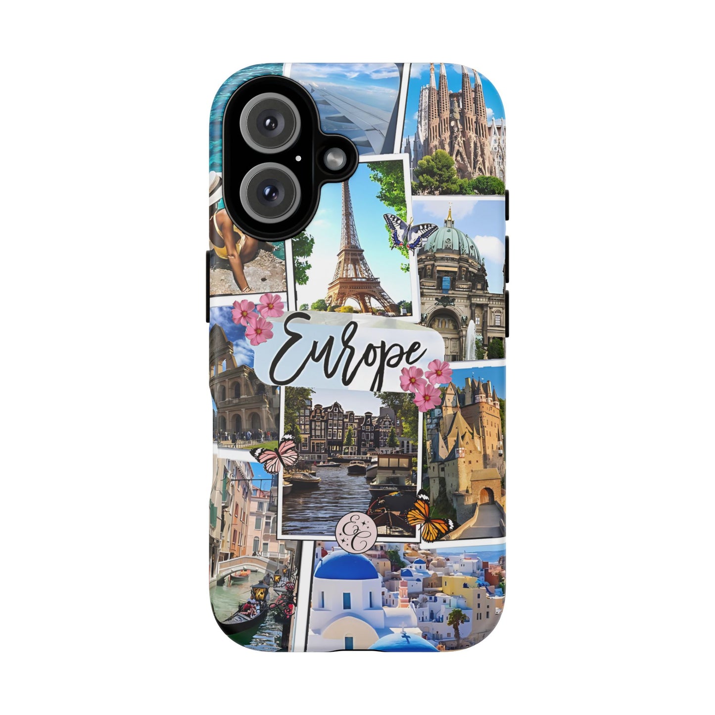 Europe Travel Collage Tough Phone Case