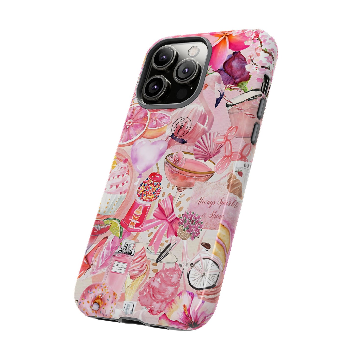 Pink Collage Tough Phone Case