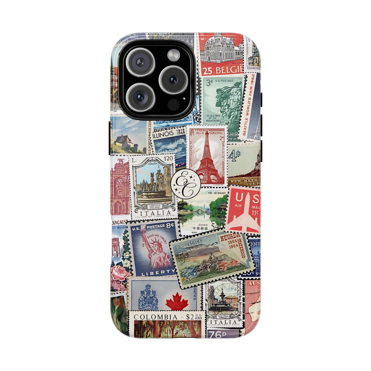 Vintage Stamp Collection Tough Phone Case