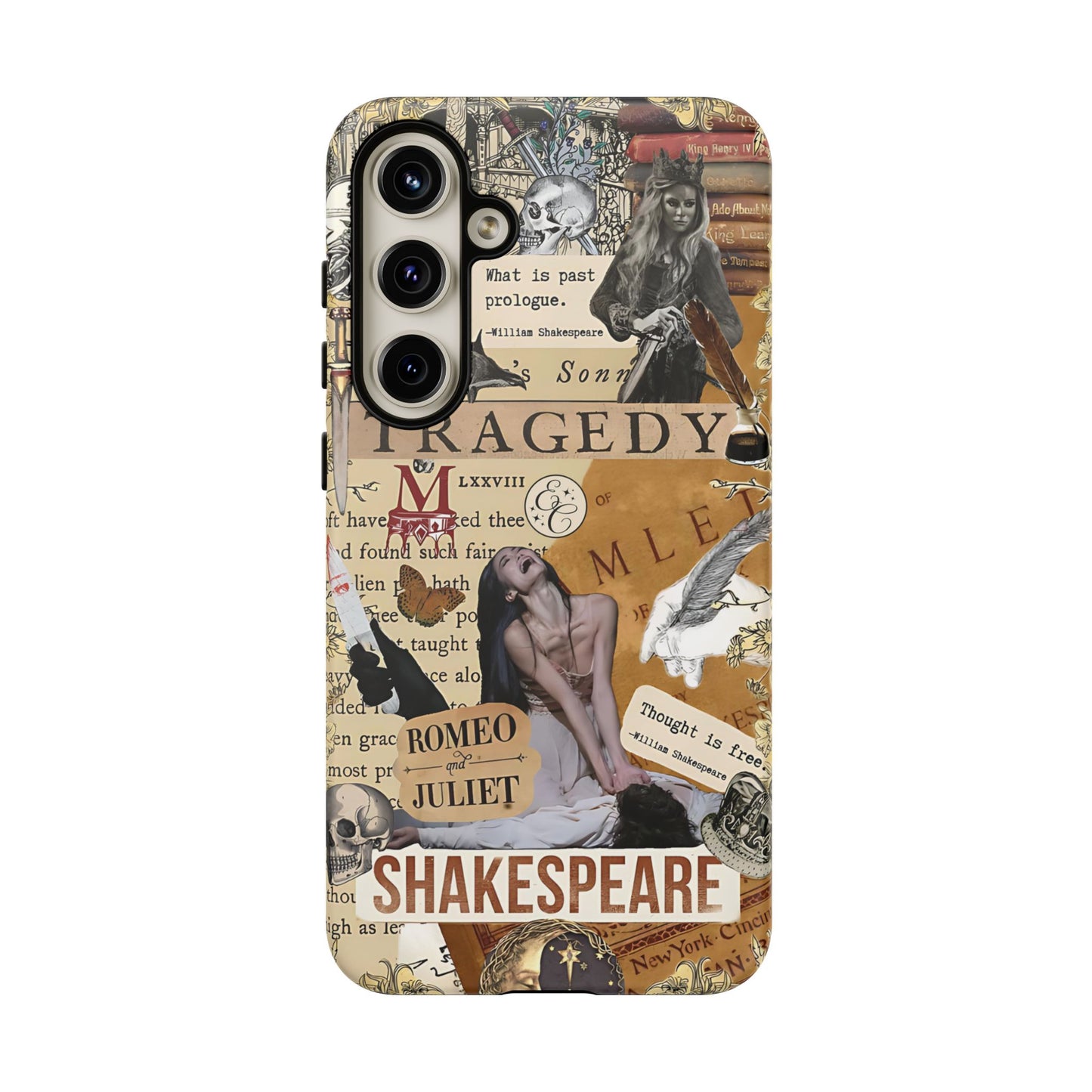 Shakespeare Tragedy Collage Tough Phone Case