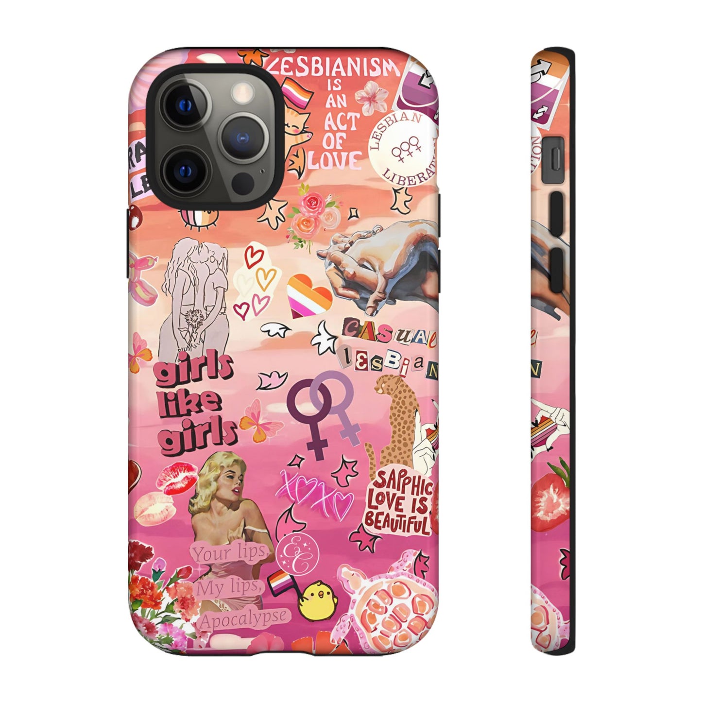 Lesbian Collage Tough Phone Case