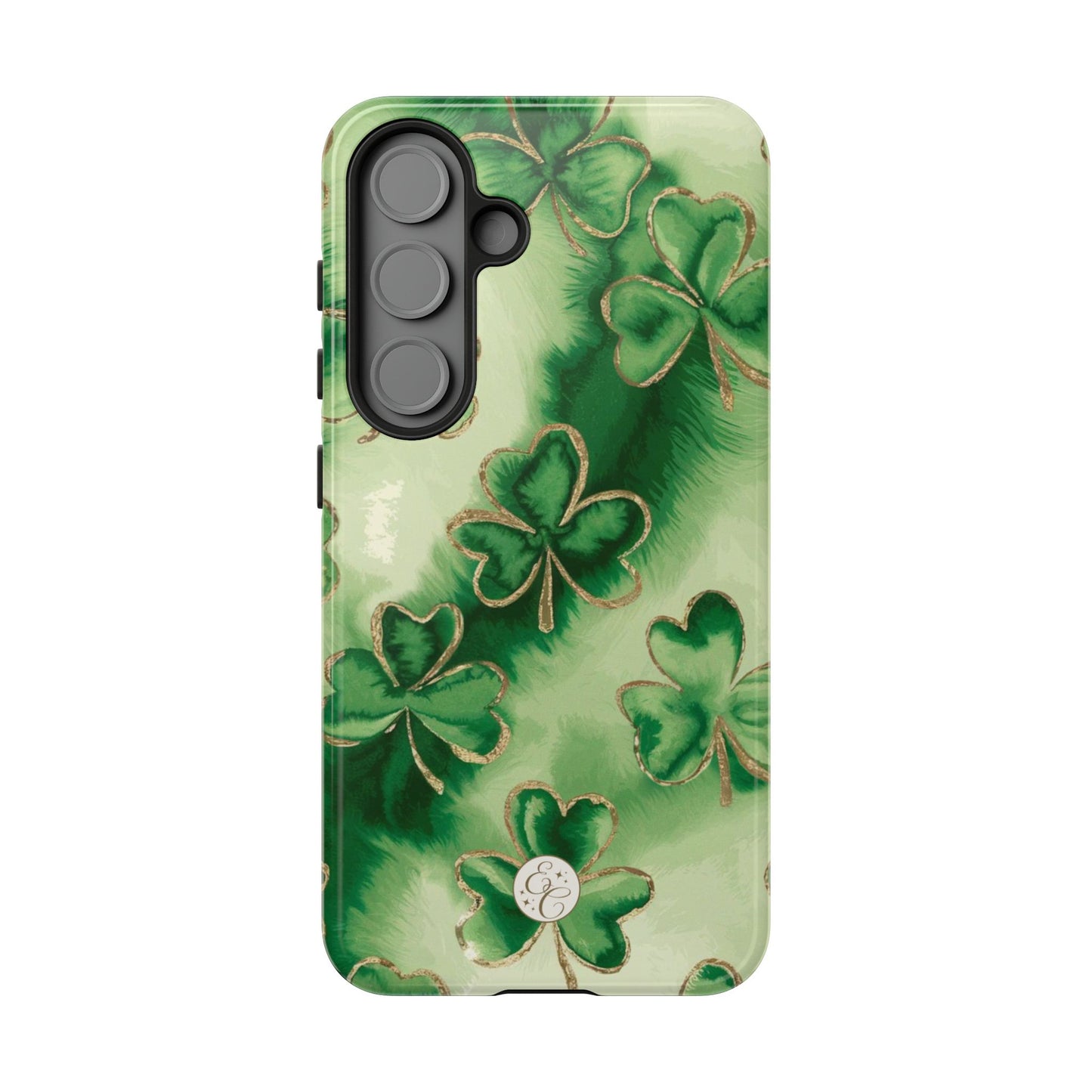 Shamrock Watercolor Pattern Tough Phone Case