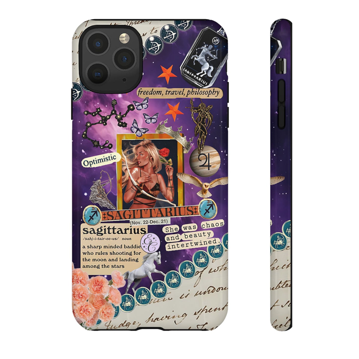 Sagittarius Zodiac Star Sign Tough Phone Case