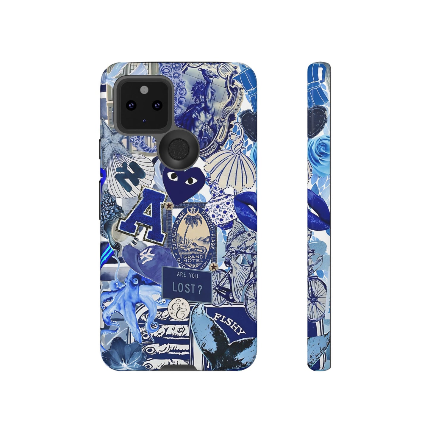 Blue Collage Tough Phone Case