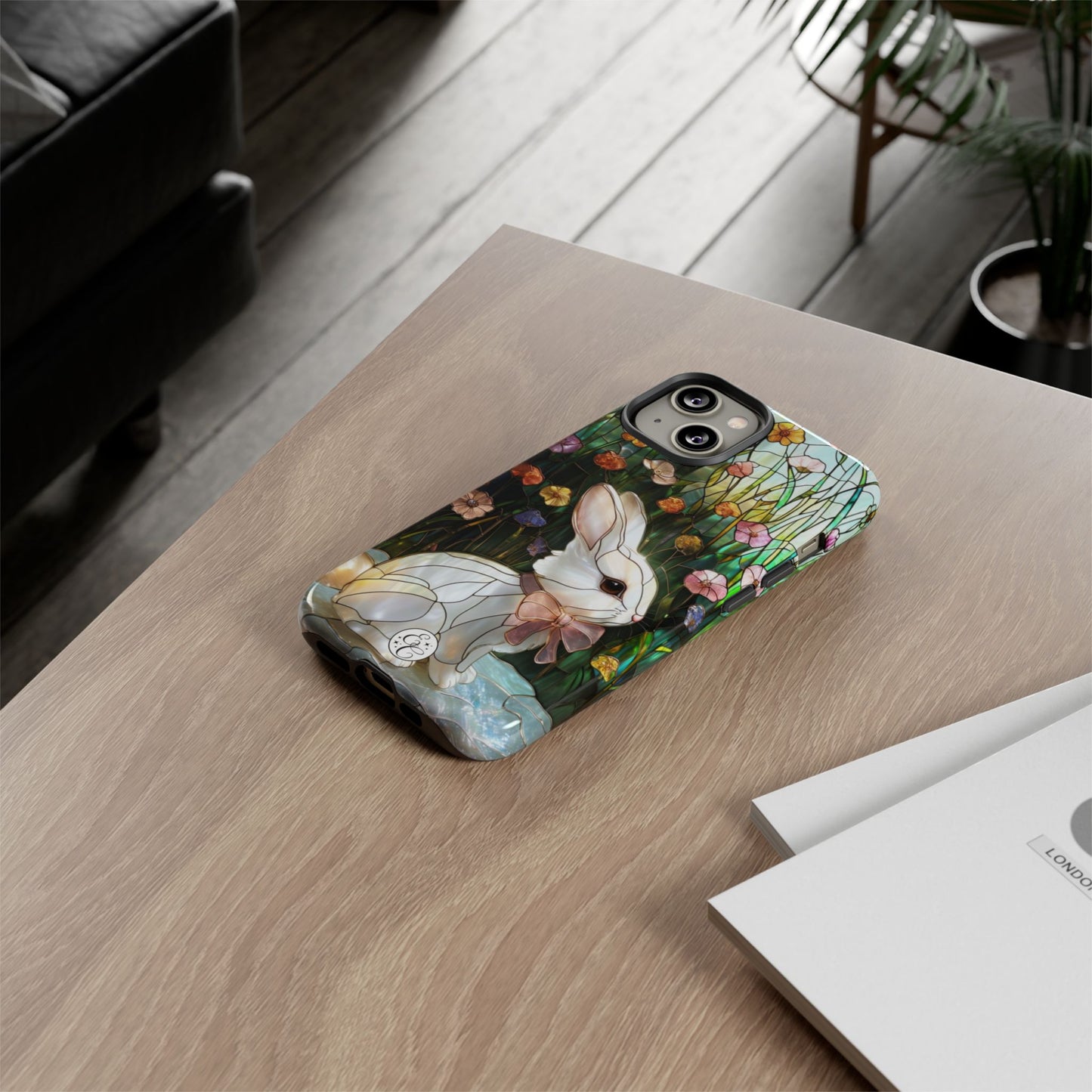 Easter Rabbit Stained Glass Tough Phone Case