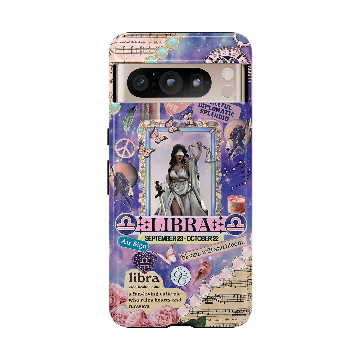 Libra Zodiac Star Sign Tough Phone Case