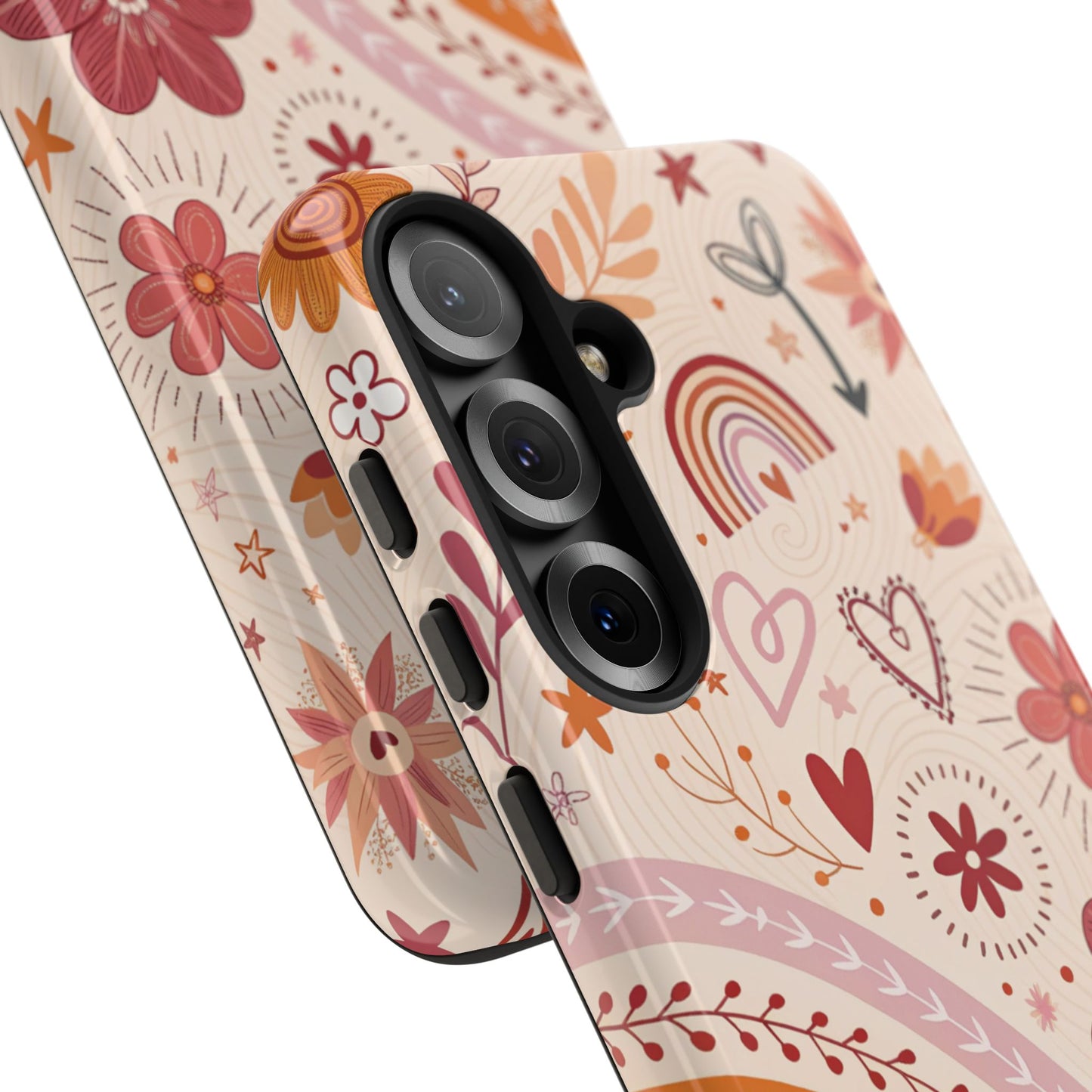 Lesbian Boho Doodle Tough Phone Case