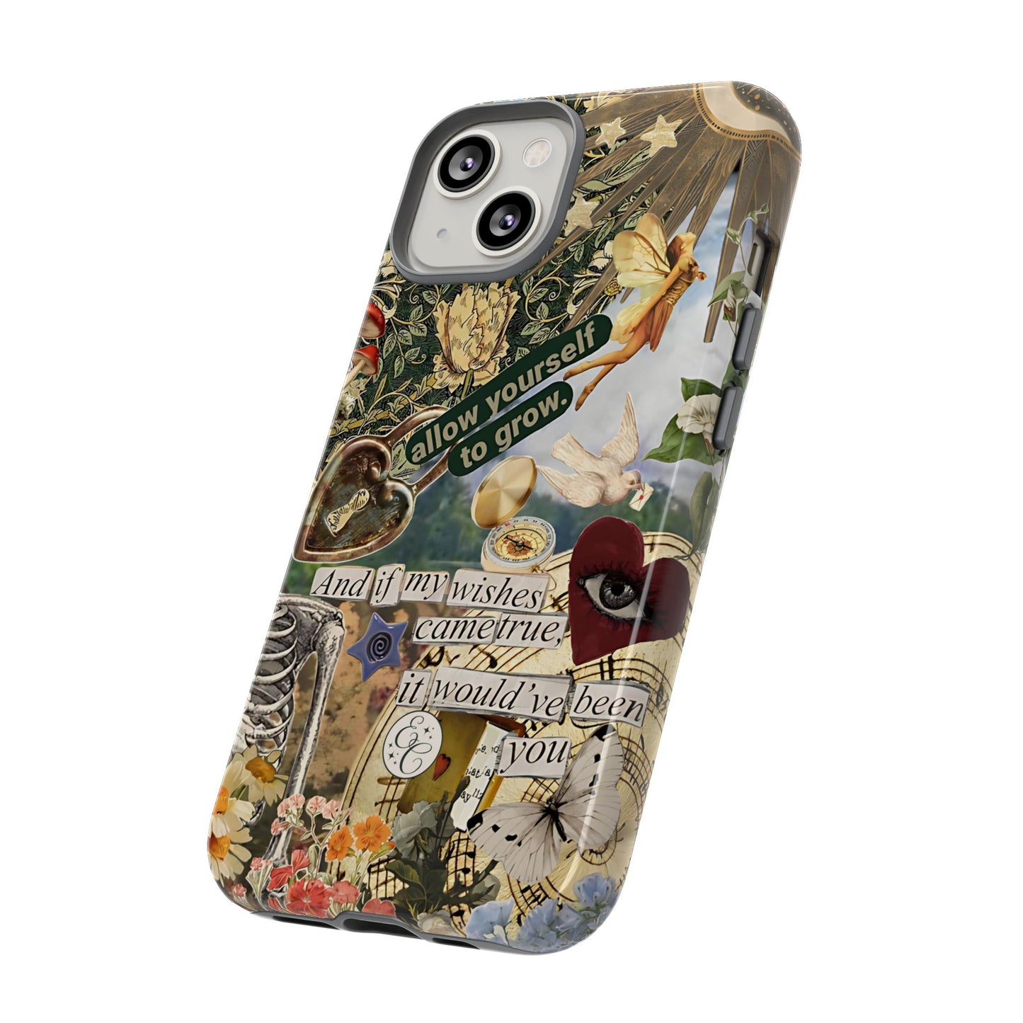 Vintage Cottage Collage Tough Phone Case