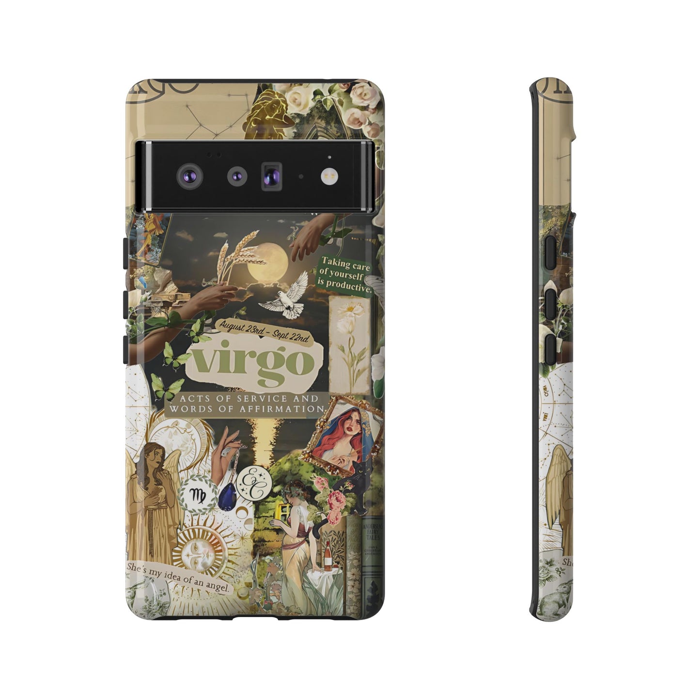 Virgo Vintage Zodiac Collage Tough Phone Case