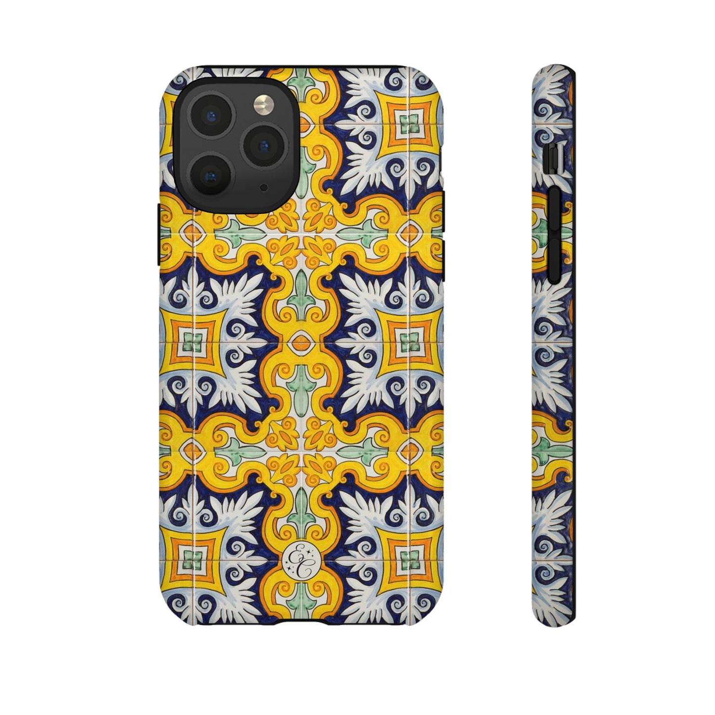 Vintage Floral Tile Tough Phone Case