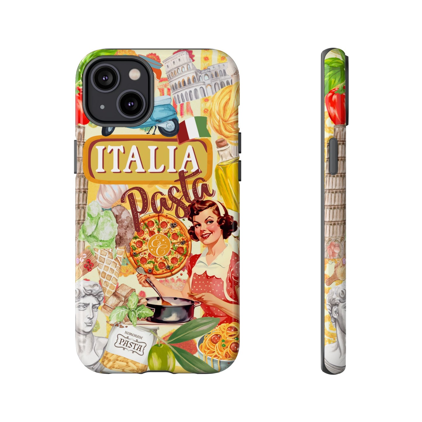 Italian Cuisine Collage Tough Phone Case