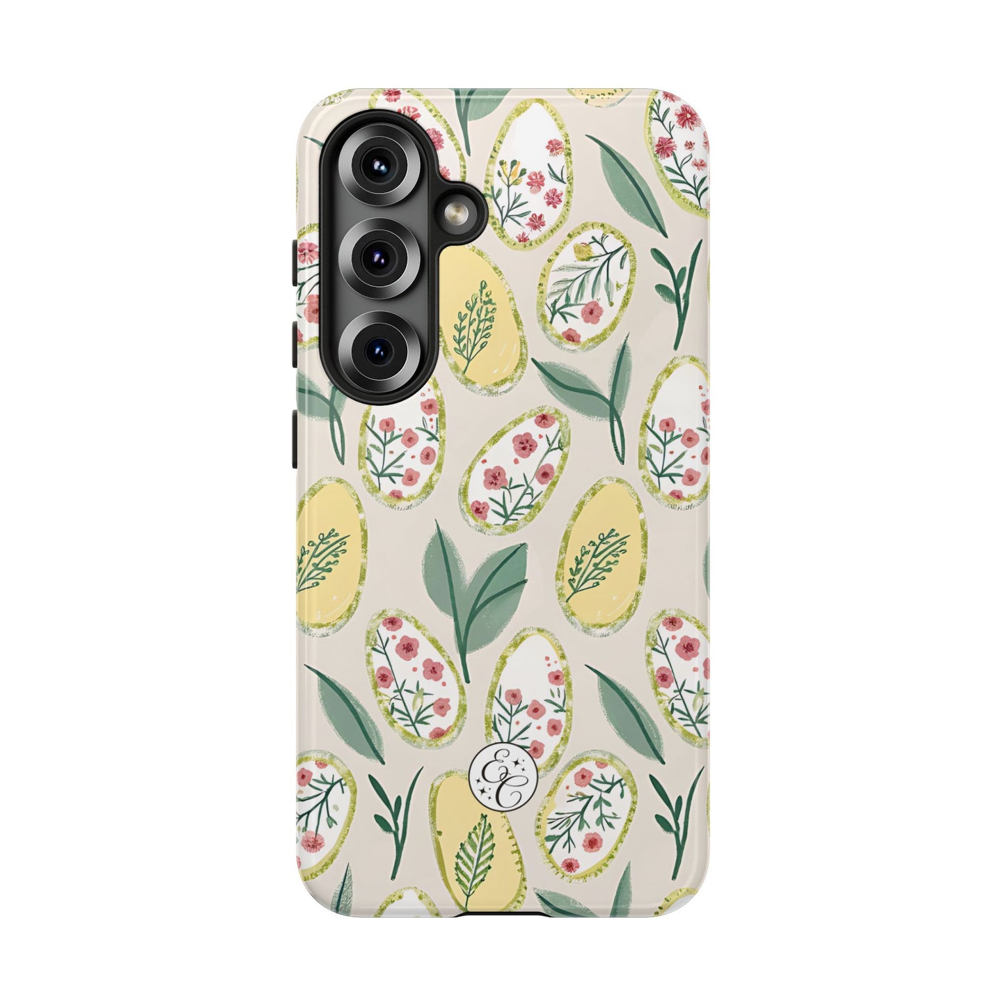 Floral Easter Egg Pattern Tough Phone Case