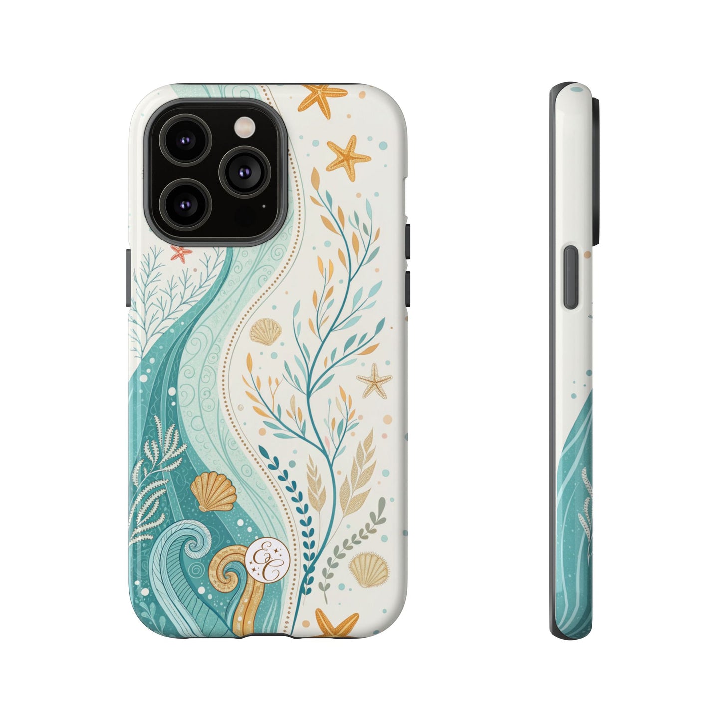 Ocean Boho Doodle Tough Phone Case