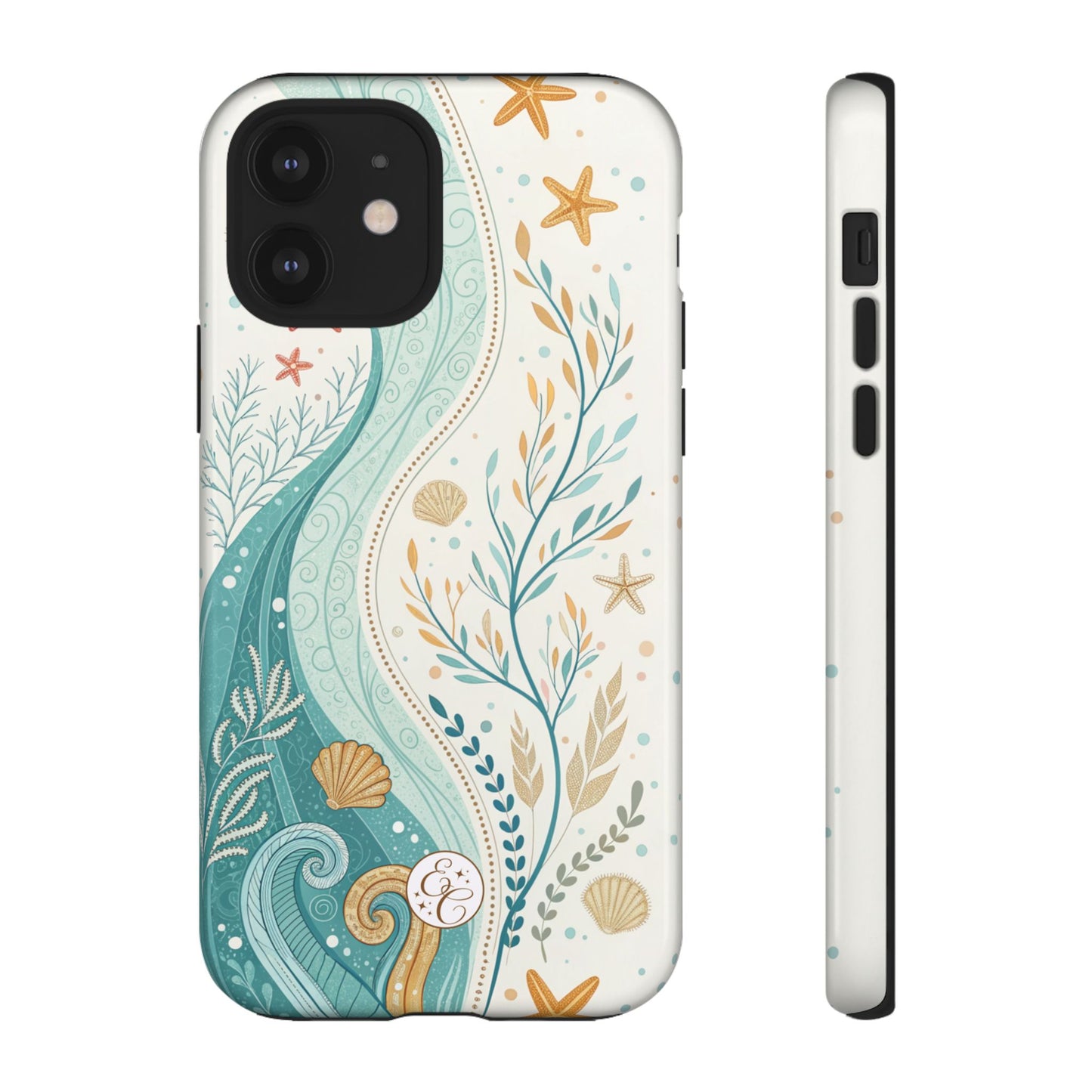 Ocean Boho Doodle Tough Phone Case