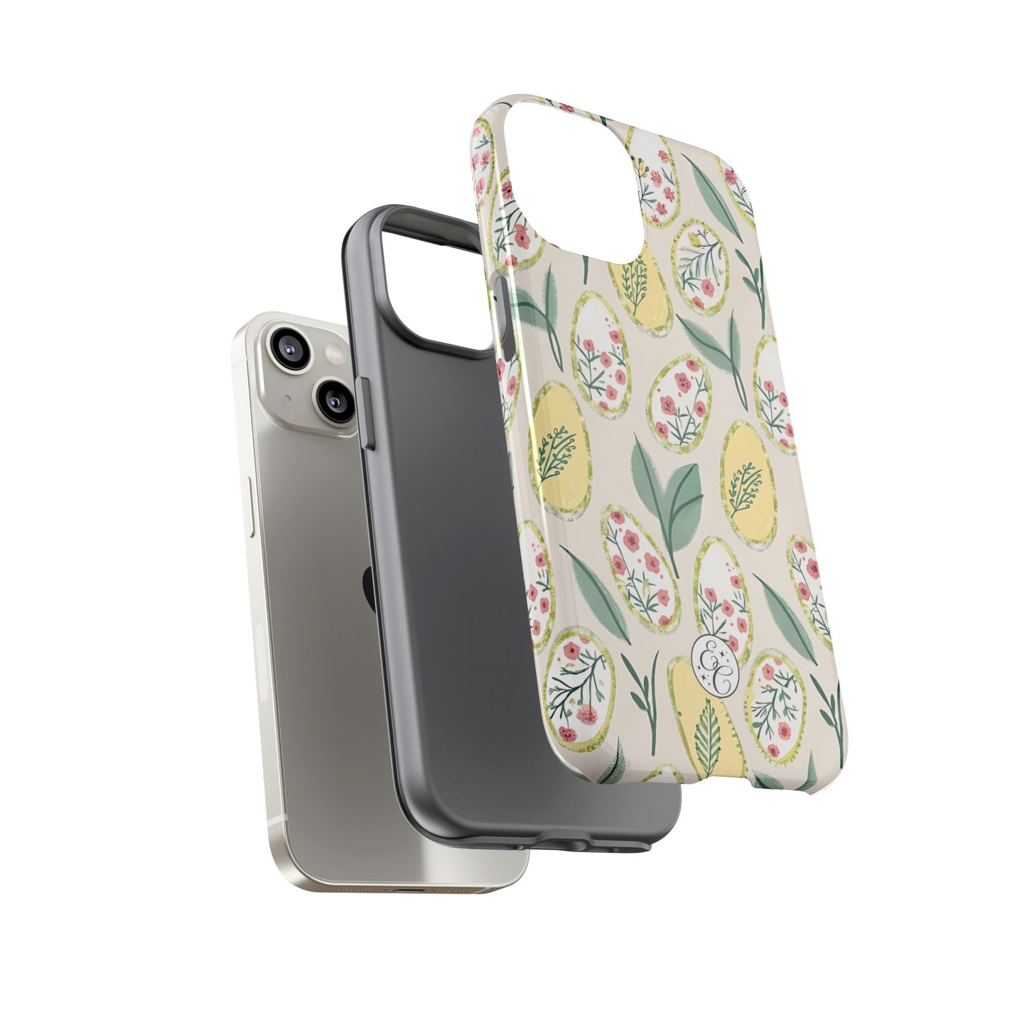 Floral Easter Egg Pattern Tough Phone Case