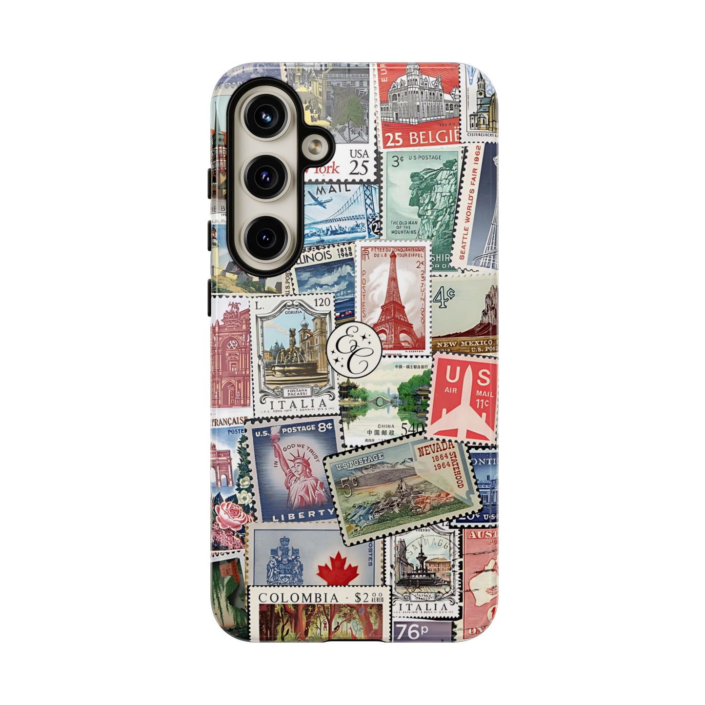 Vintage Stamp Collection Tough Phone Case