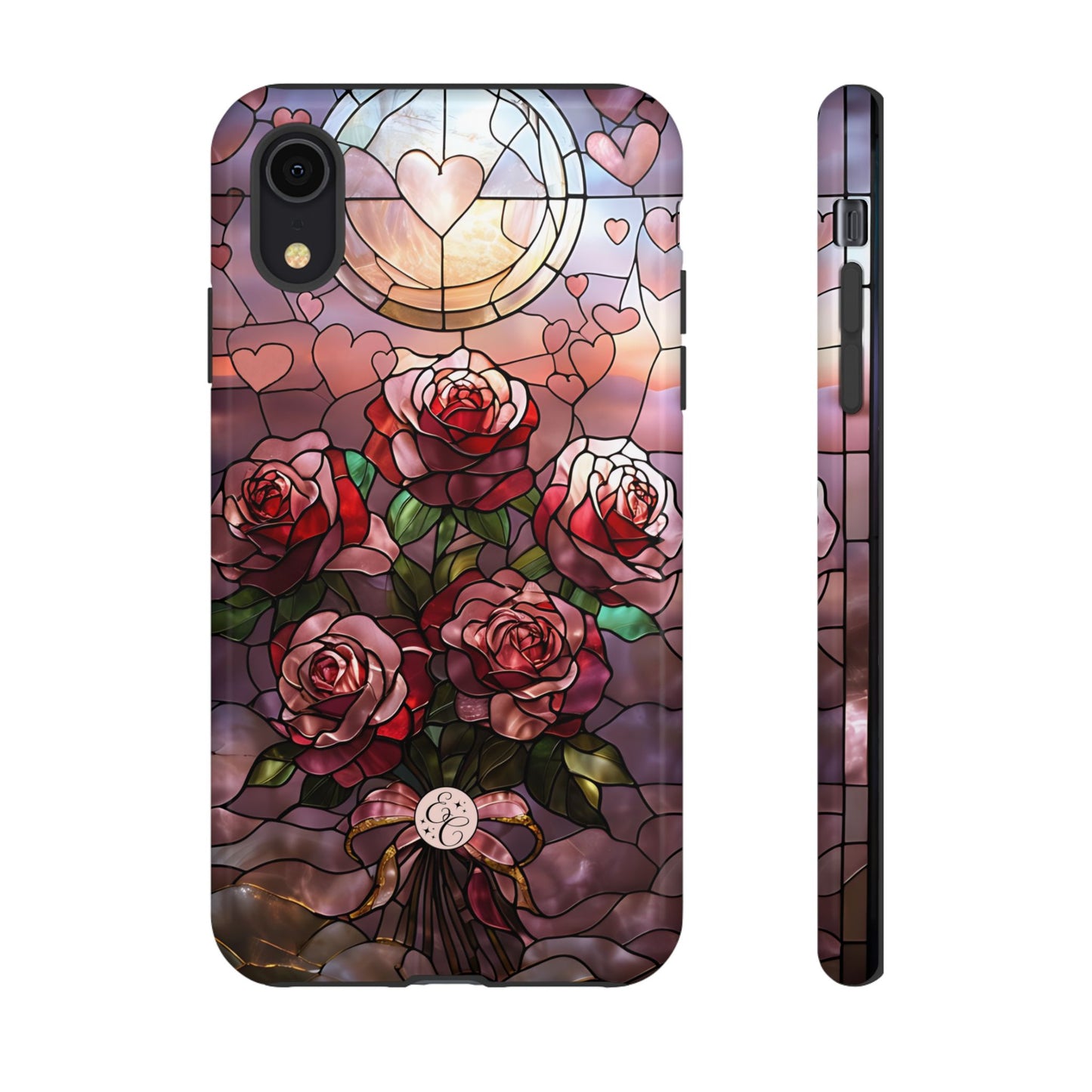 Bouquet of Roses Stained Glass Tough Phone Case