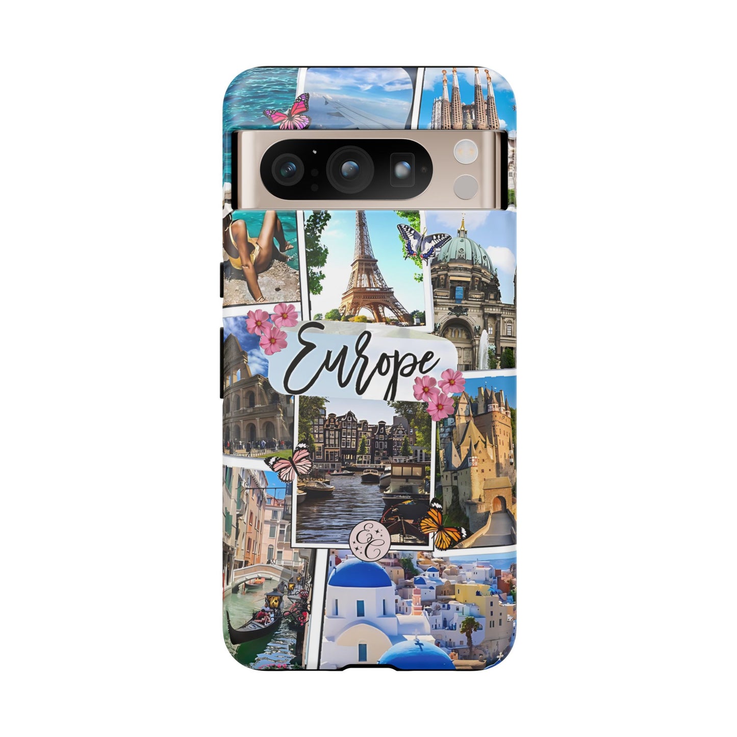 Europe Travel Collage Tough Phone Case