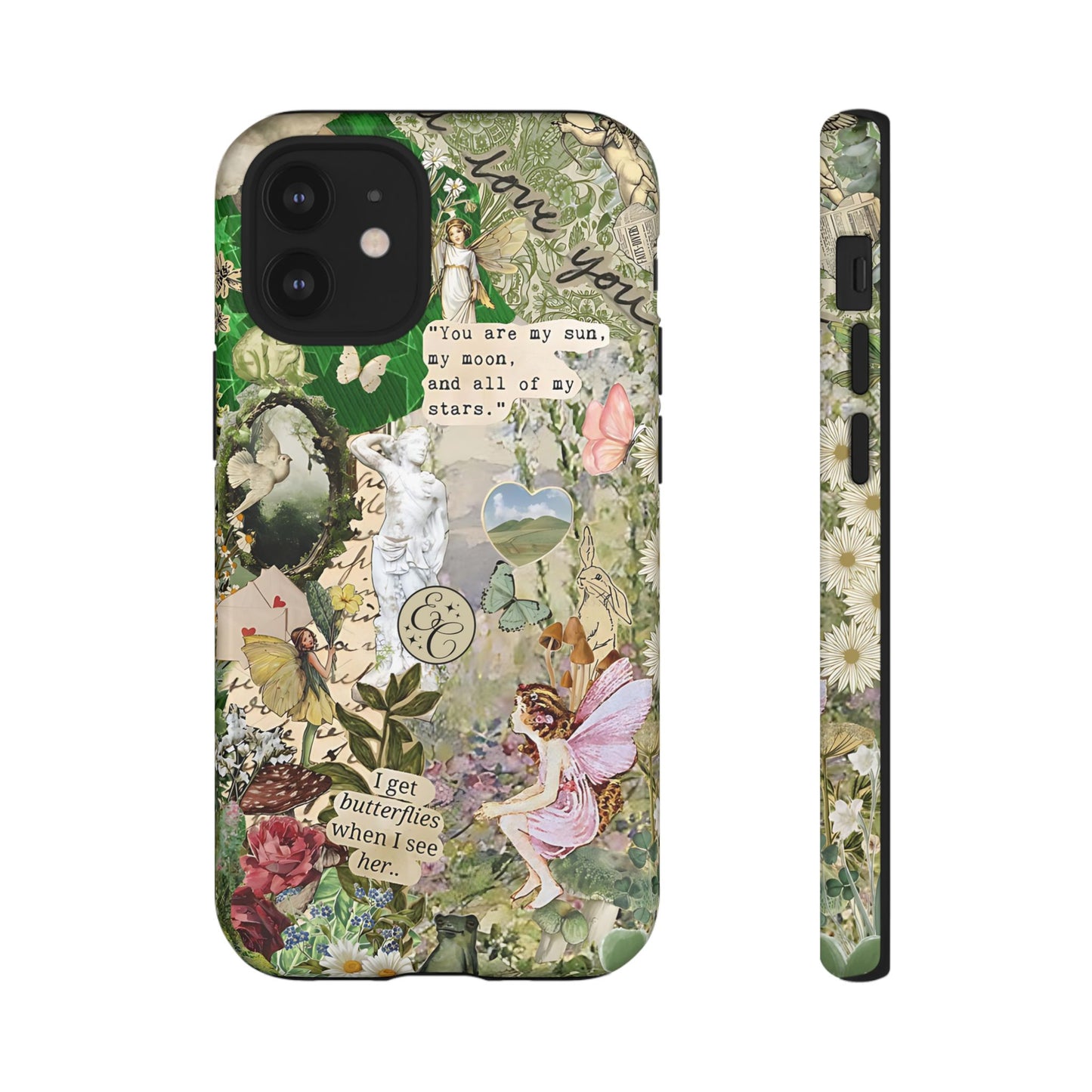 Vintage Botanical Collage Tough Phone Case
