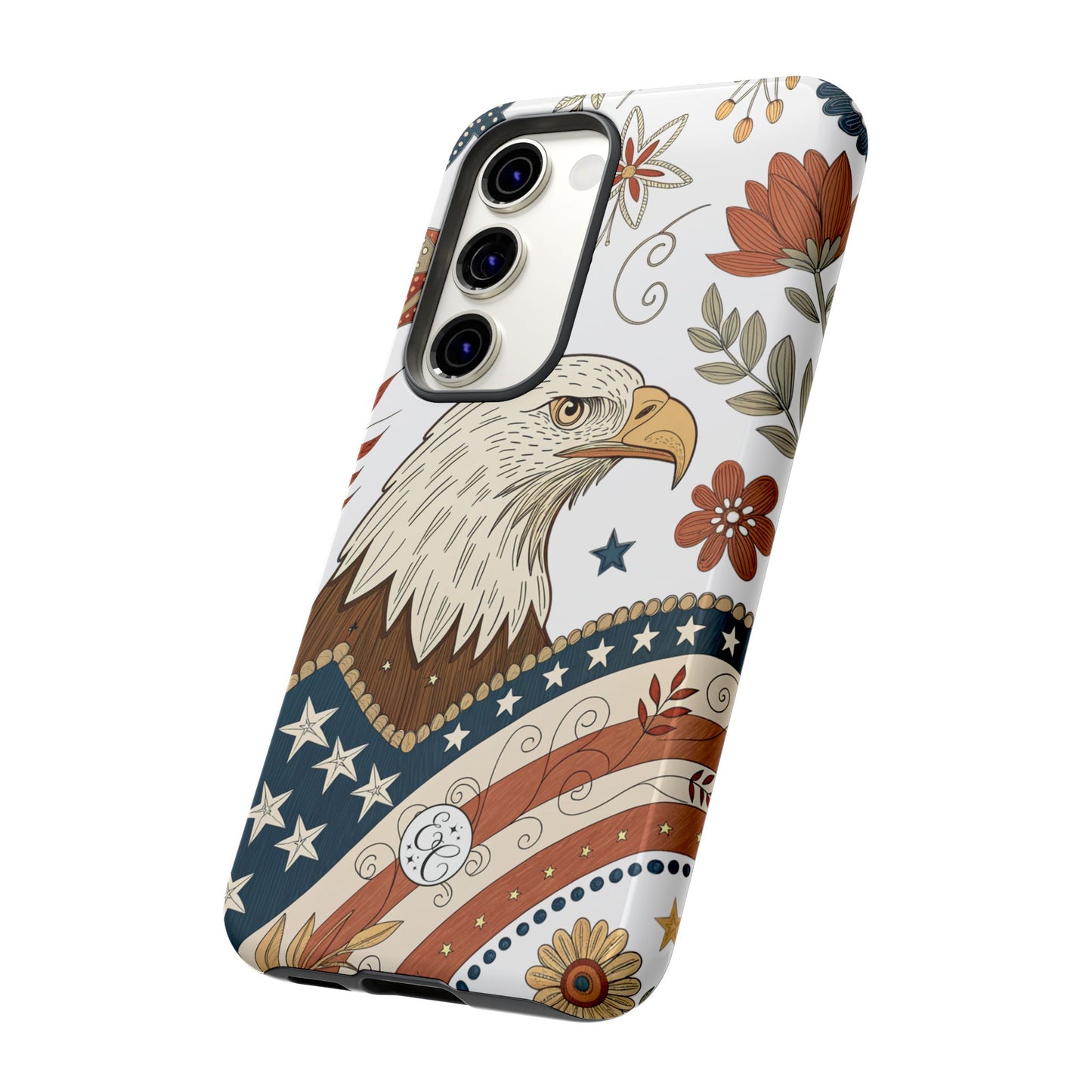 Boho Patriotic Eagle Tough Phone Case