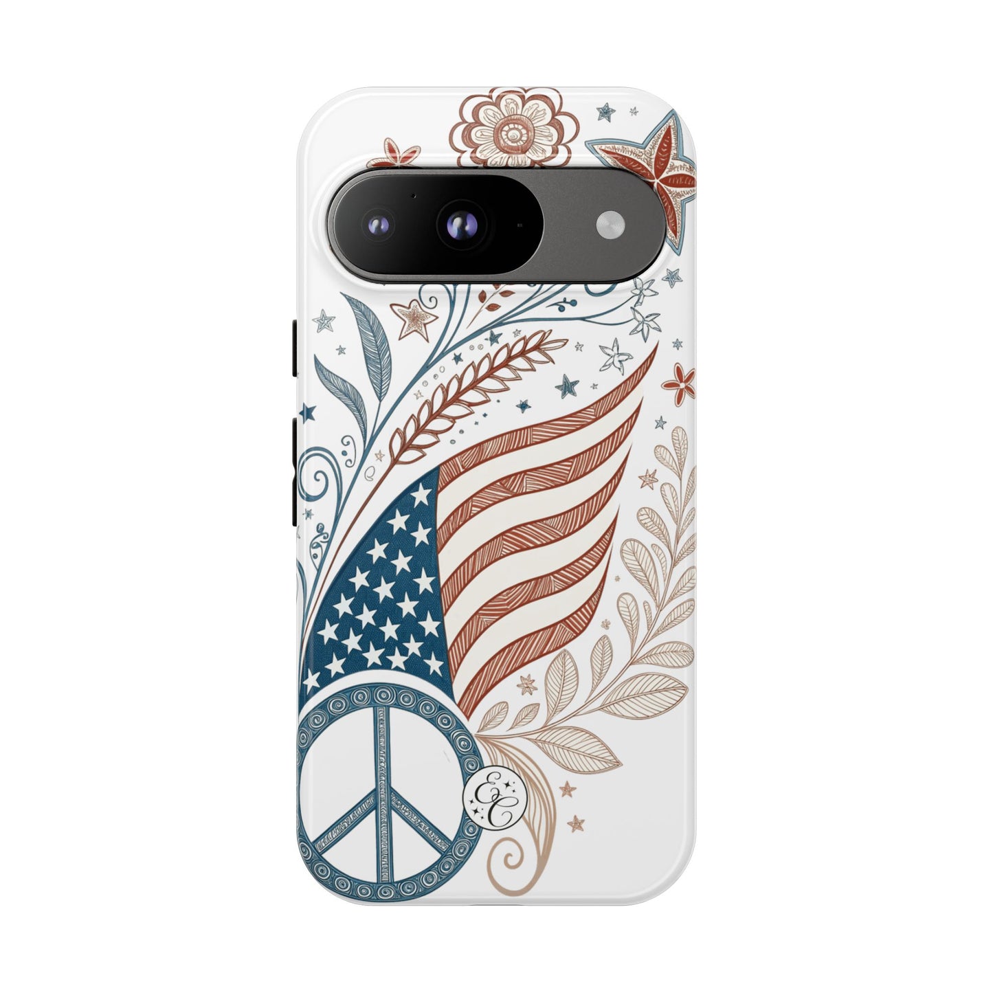 Boho American Flag Tough Phone Case