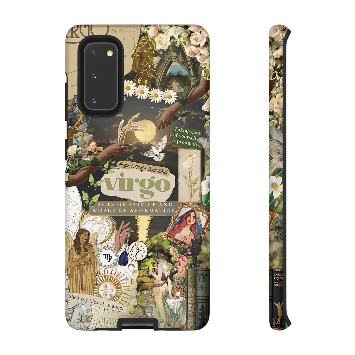 Virgo Vintage Zodiac Collage Tough Phone Case