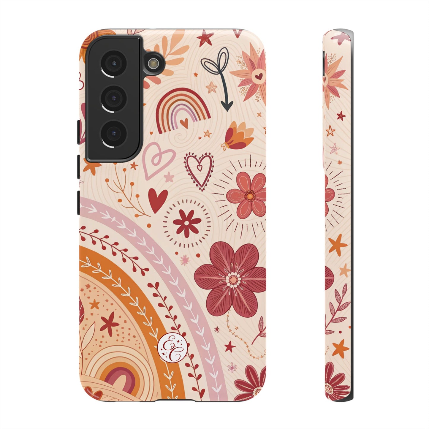 Lesbian Boho Doodle Tough Phone Case