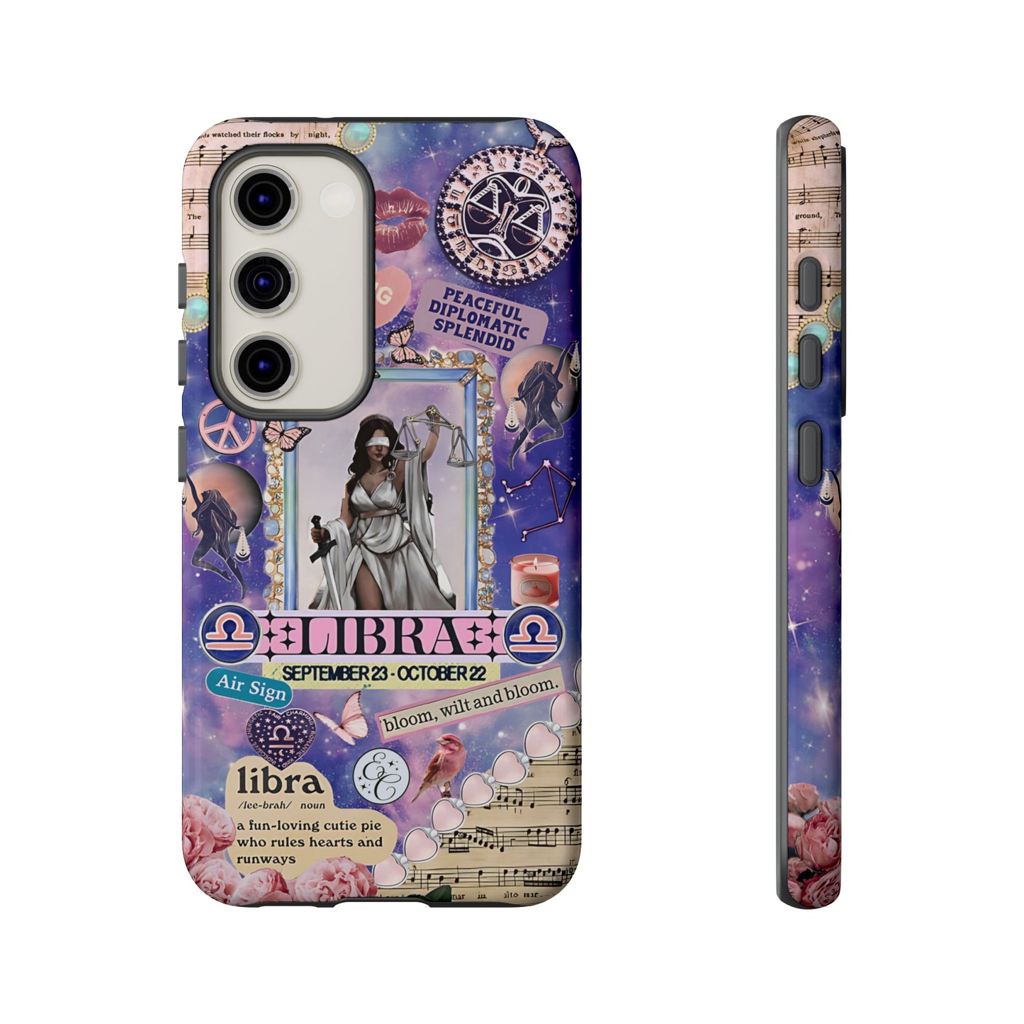 Libra Zodiac Star Sign Tough Phone Case