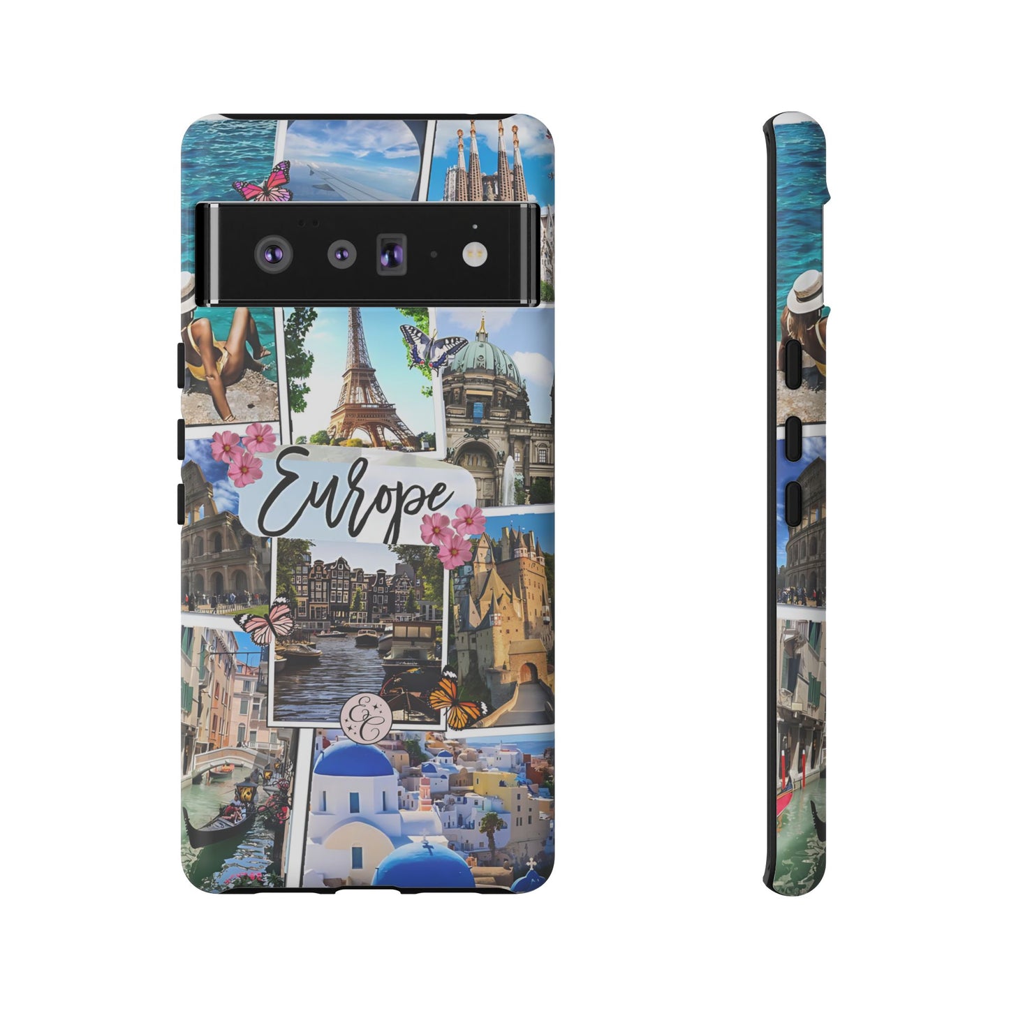 Europe Travel Collage Tough Phone Case