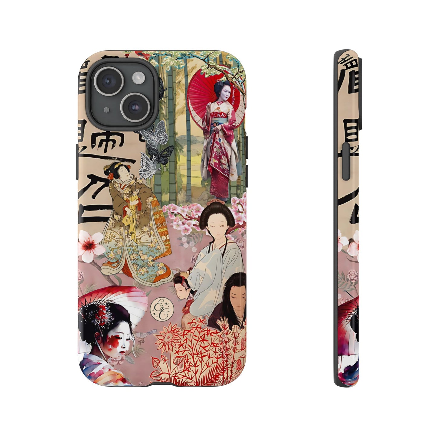 Japanese Geisha Collage Tough Phone Case