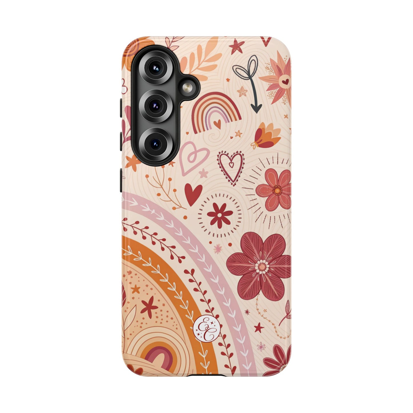Lesbian Boho Doodle Tough Phone Case