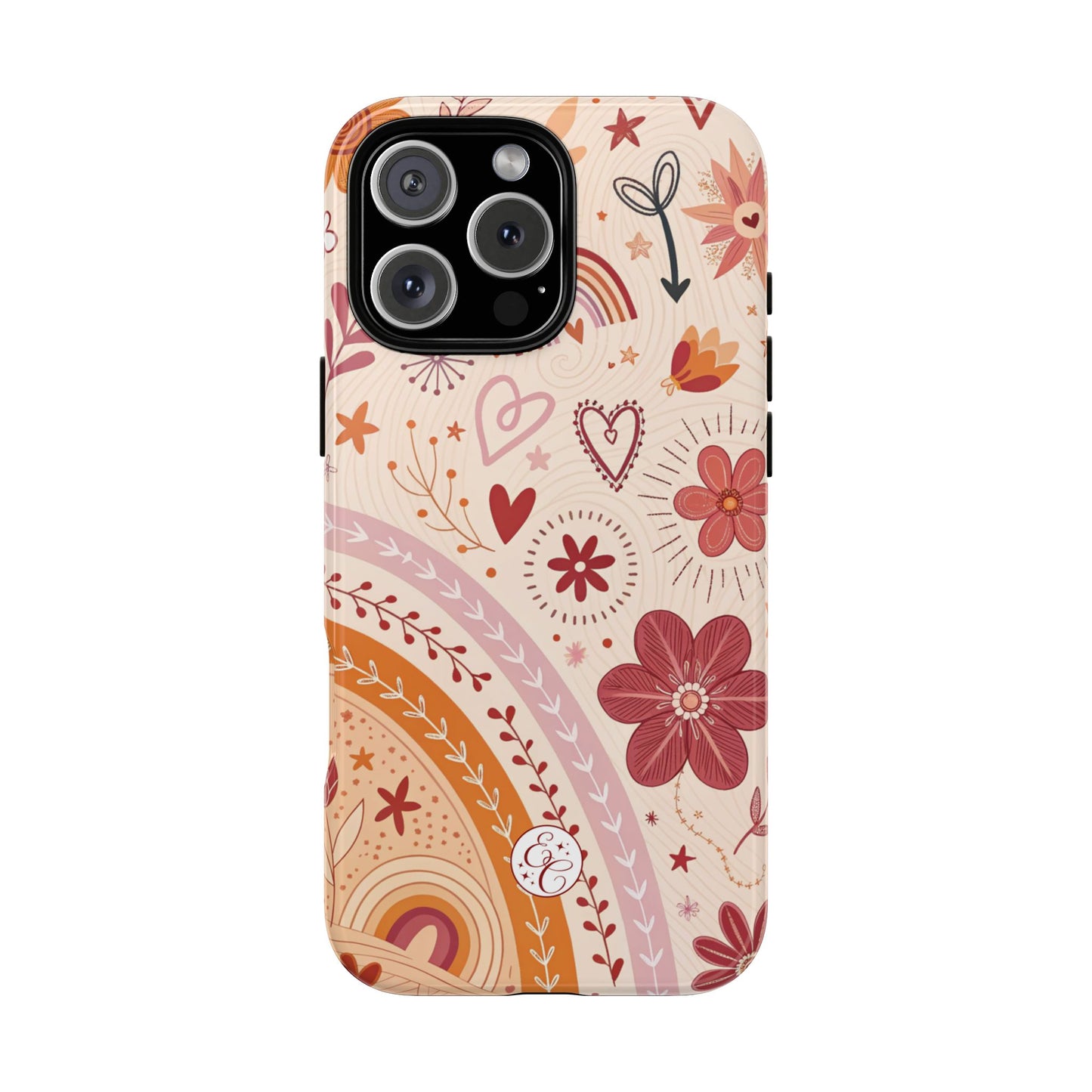 Lesbian Boho Doodle Tough Phone Case