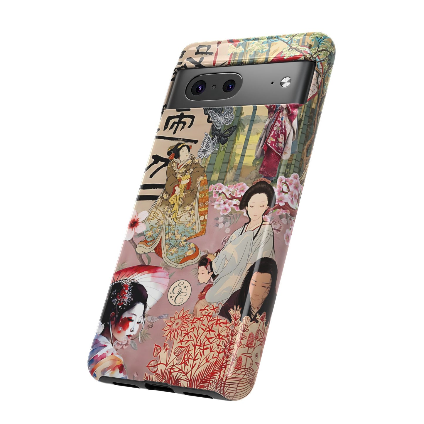 Japanese Geisha Collage Tough Phone Case