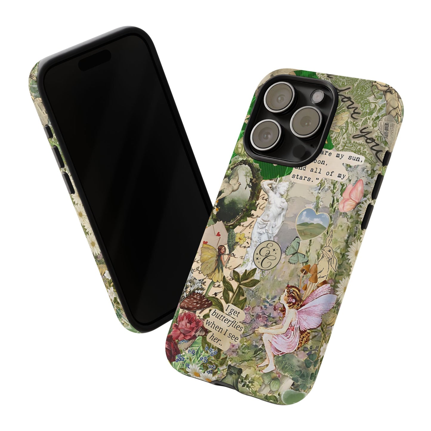 Vintage Botanical Collage Tough Phone Case