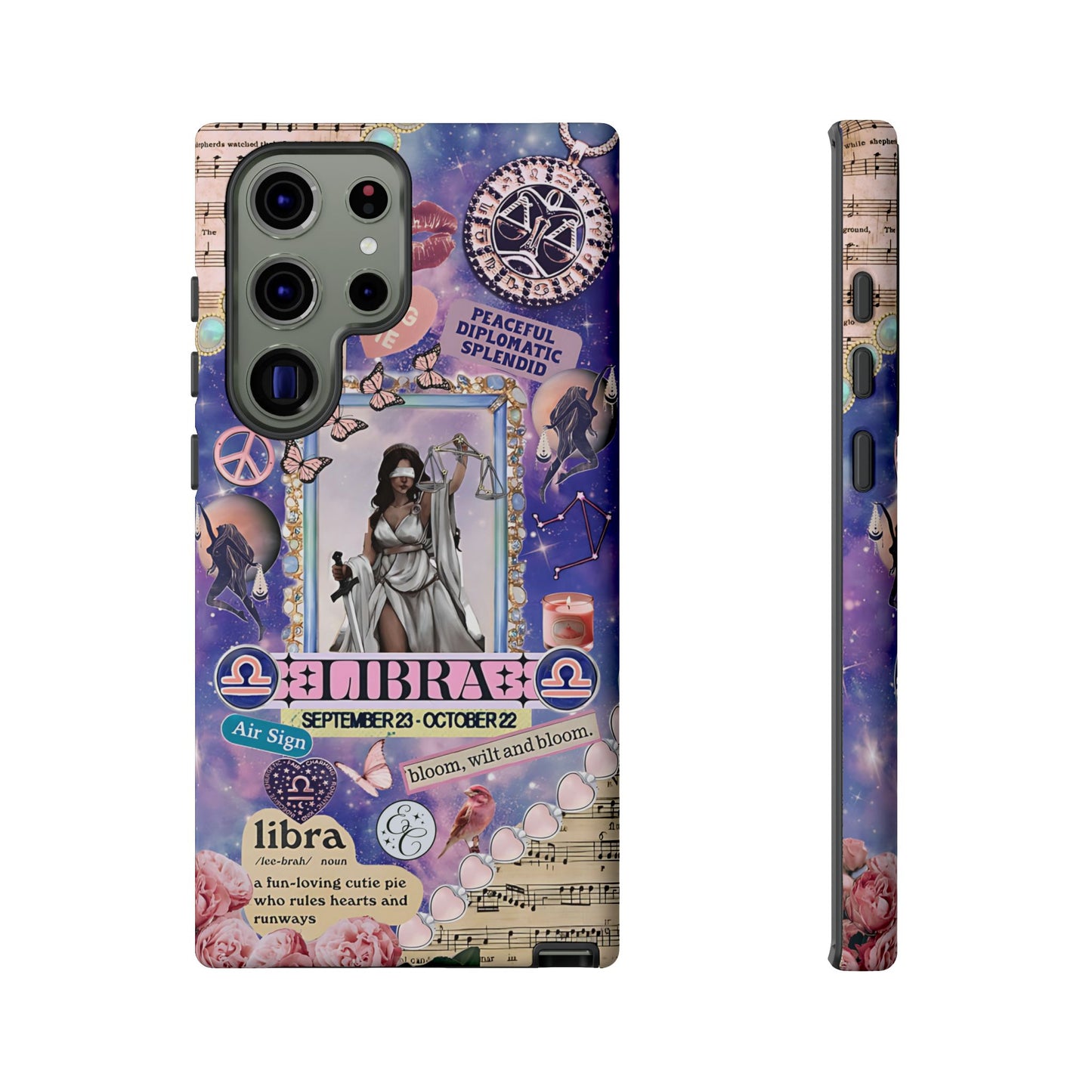 Libra Zodiac Star Sign Tough Phone Case