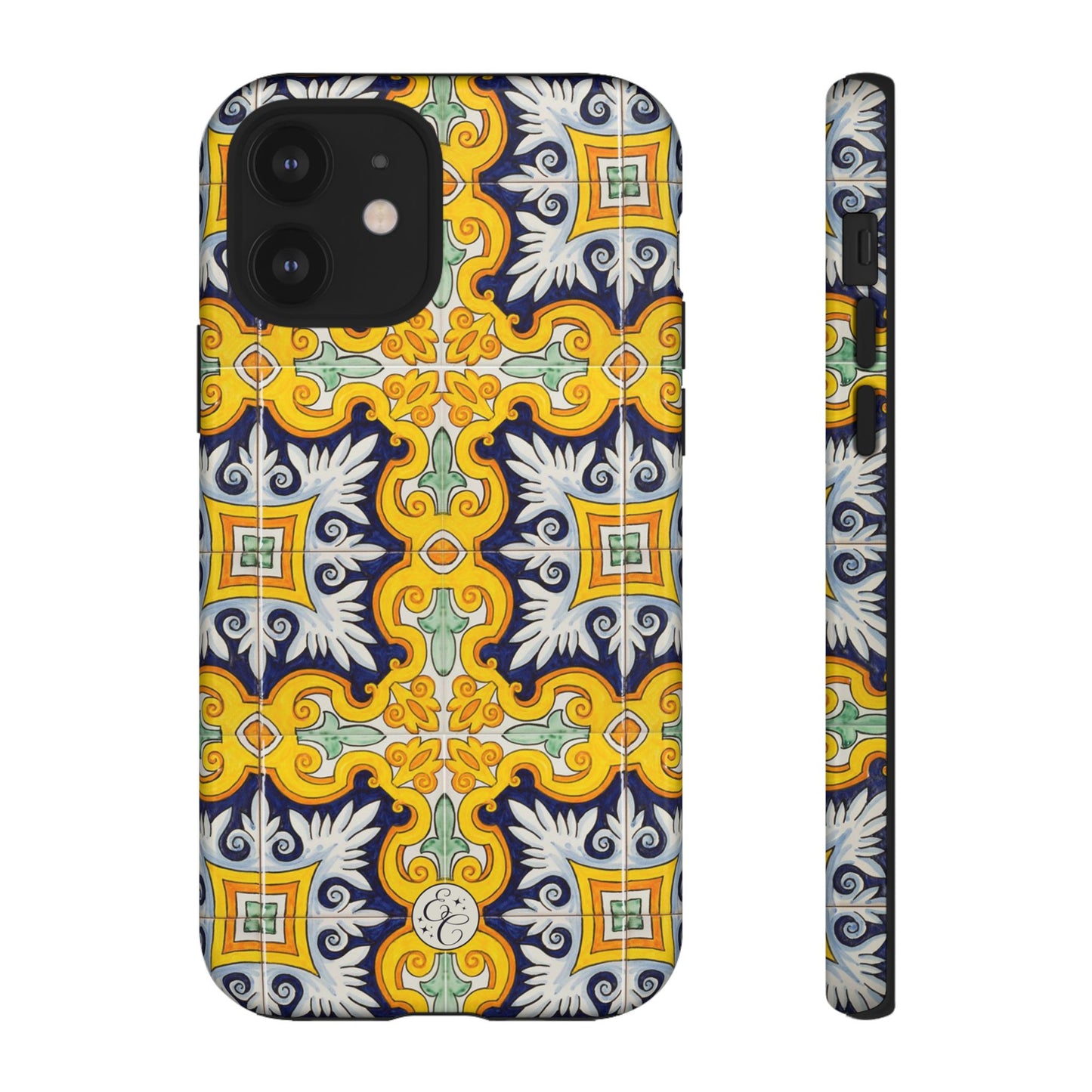 Vintage Floral Tile Tough Phone Case