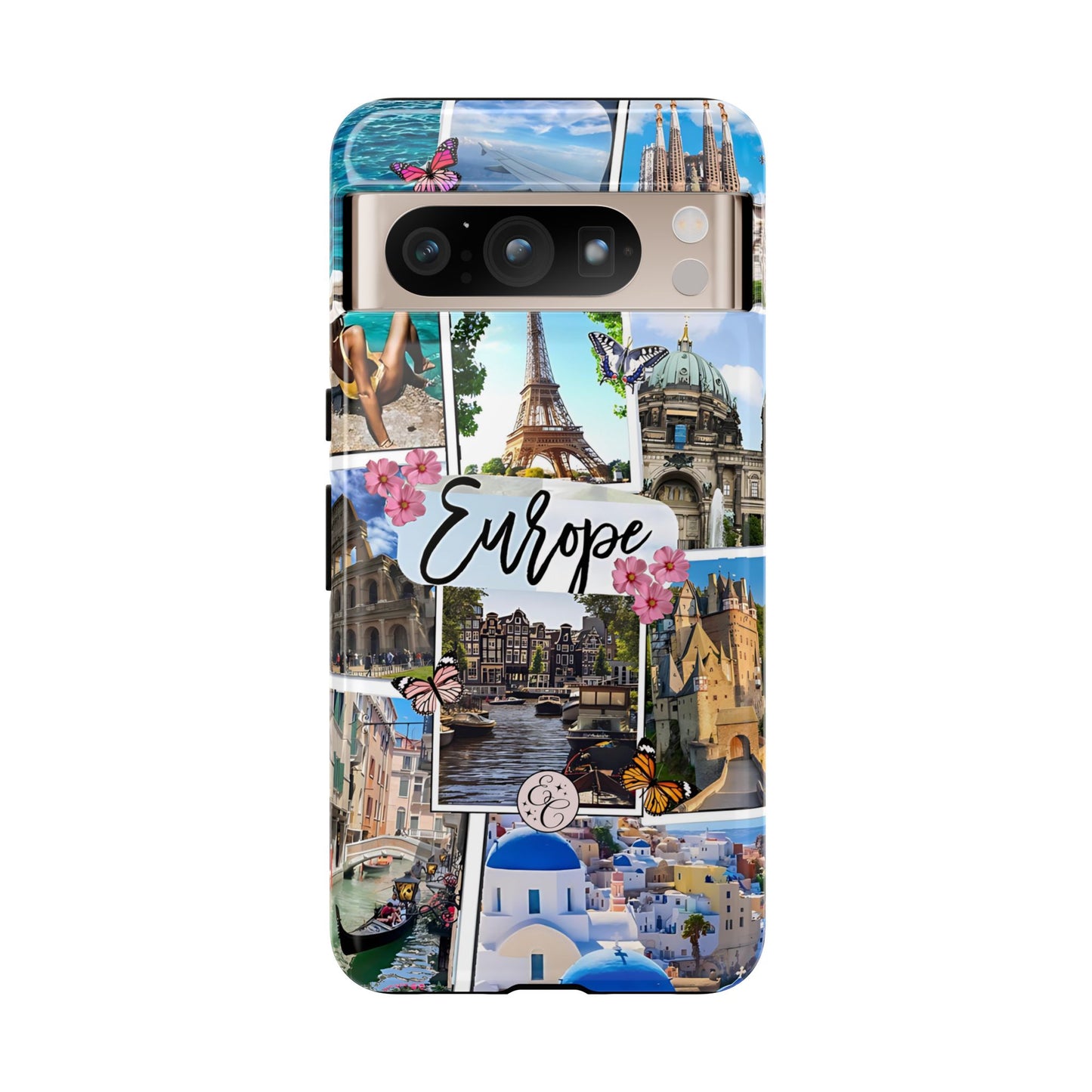 Europe Travel Collage Tough Phone Case