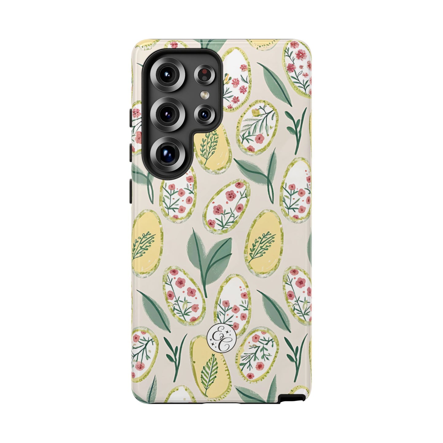 Floral Easter Egg Pattern Tough Phone Case