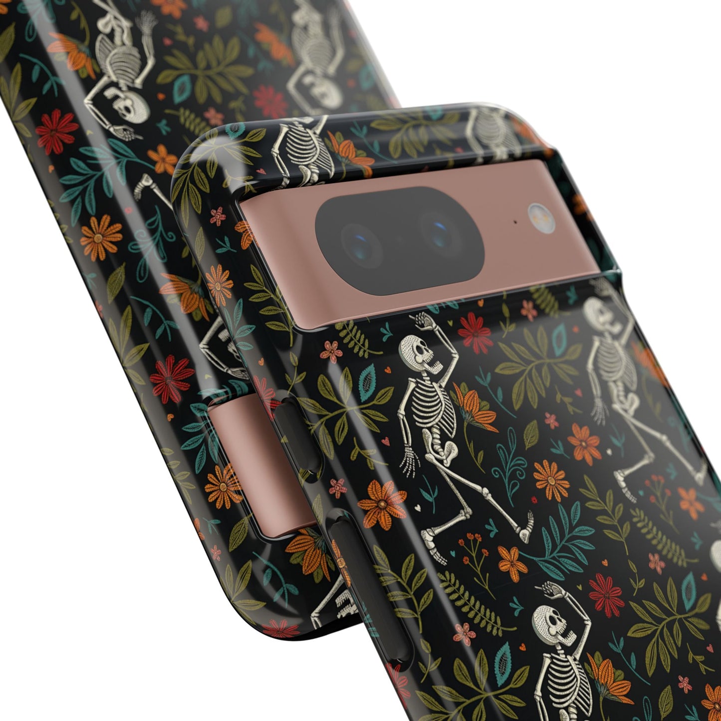 Halloween Boho Skeleton Pattern Tough Phone Case