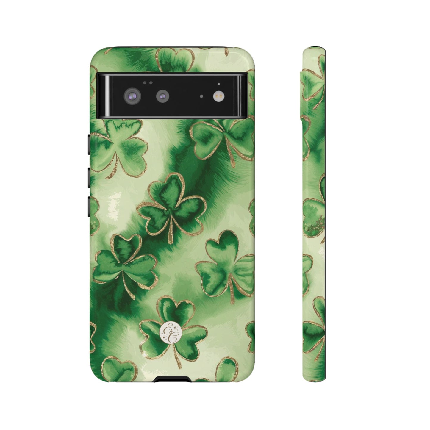 Shamrock Watercolor Pattern Tough Phone Case