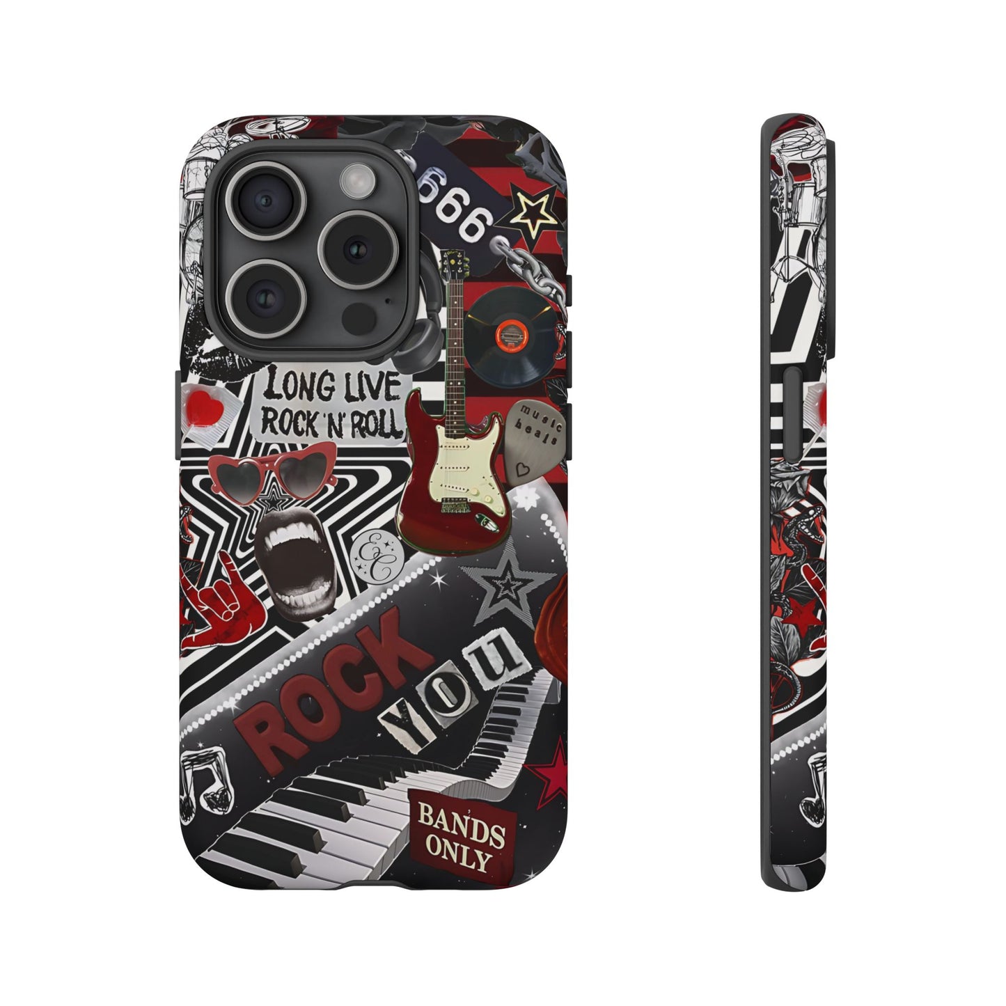 Rock and Roll Collage Tough Phone Case