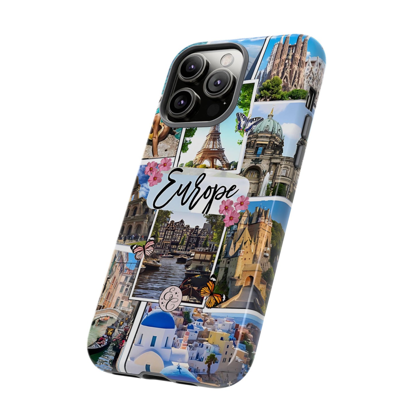Europe Travel Collage Tough Phone Case