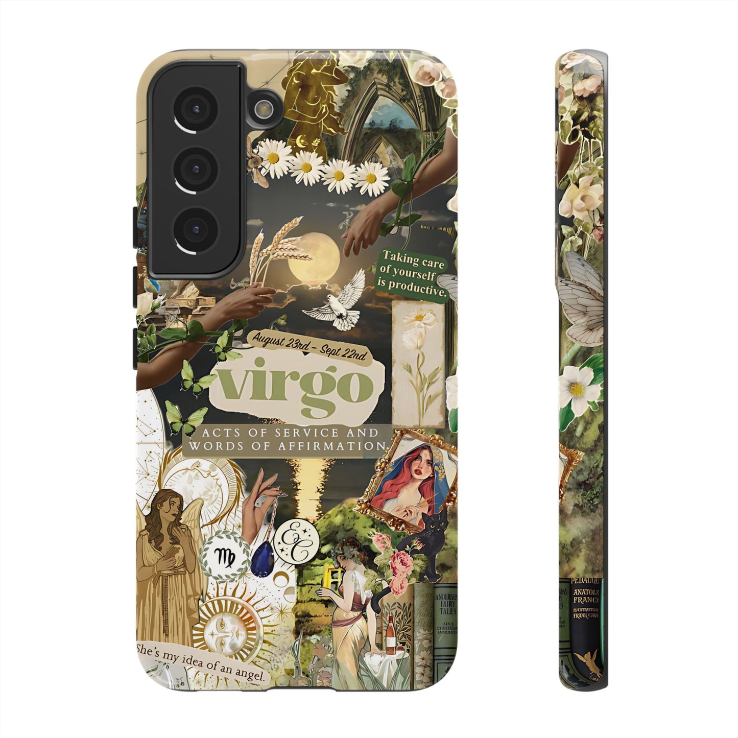 Virgo Vintage Zodiac Collage Tough Phone Case