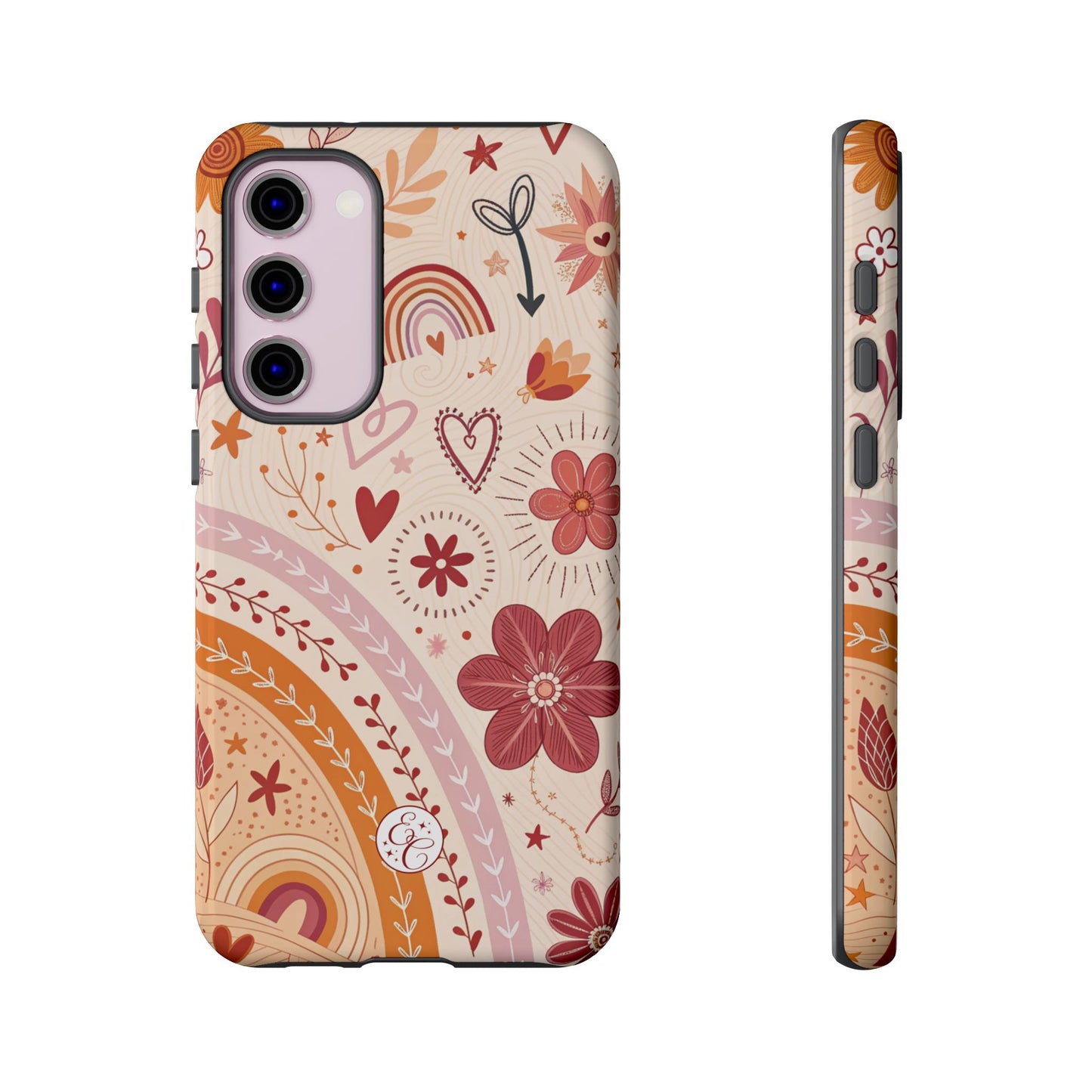 Lesbian Boho Doodle Tough Phone Case