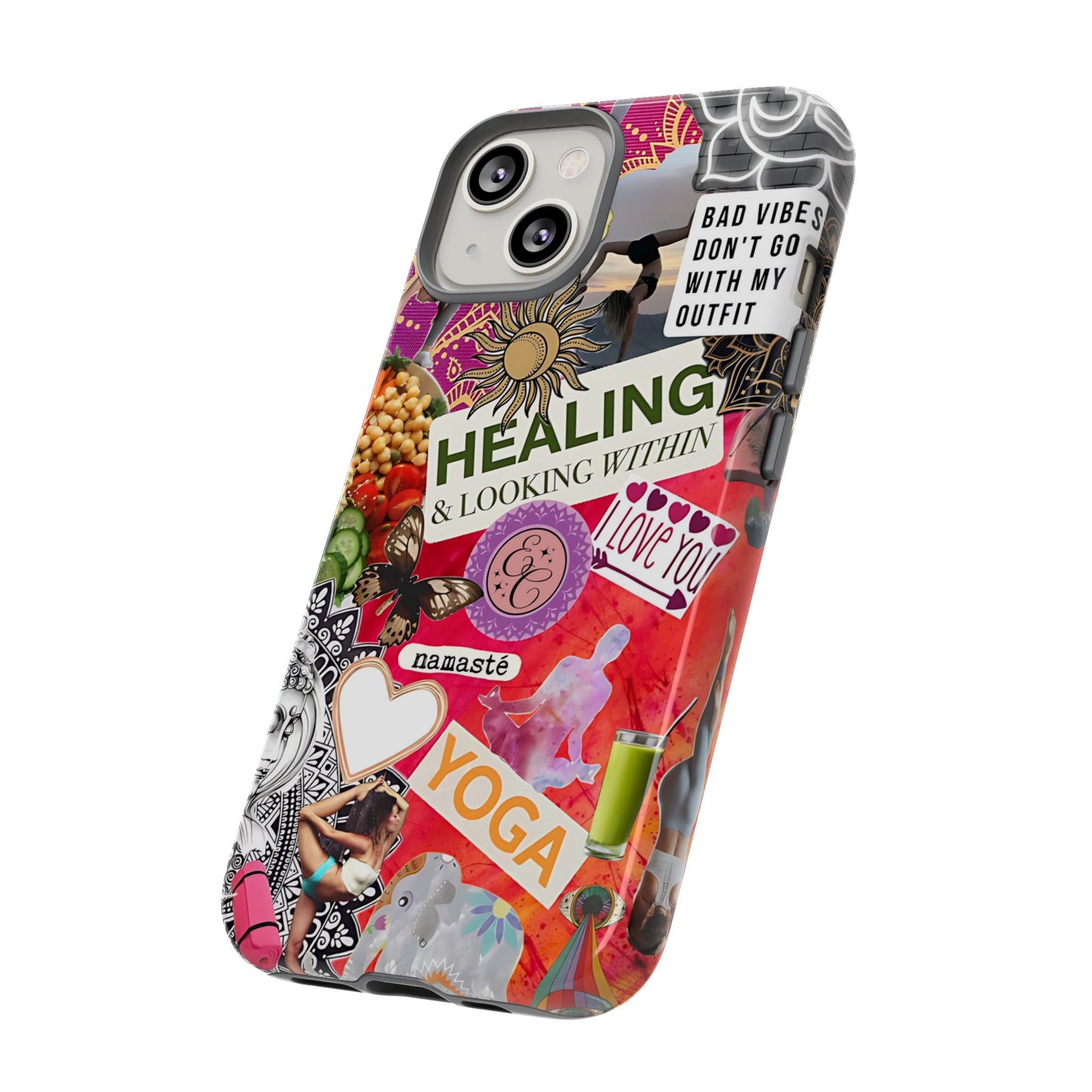 Yoga and Meditation Collage Tough Phone Case