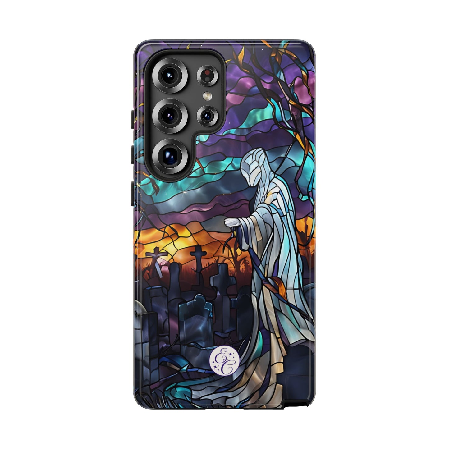 Stained Glass Ghost Tough Phone Case