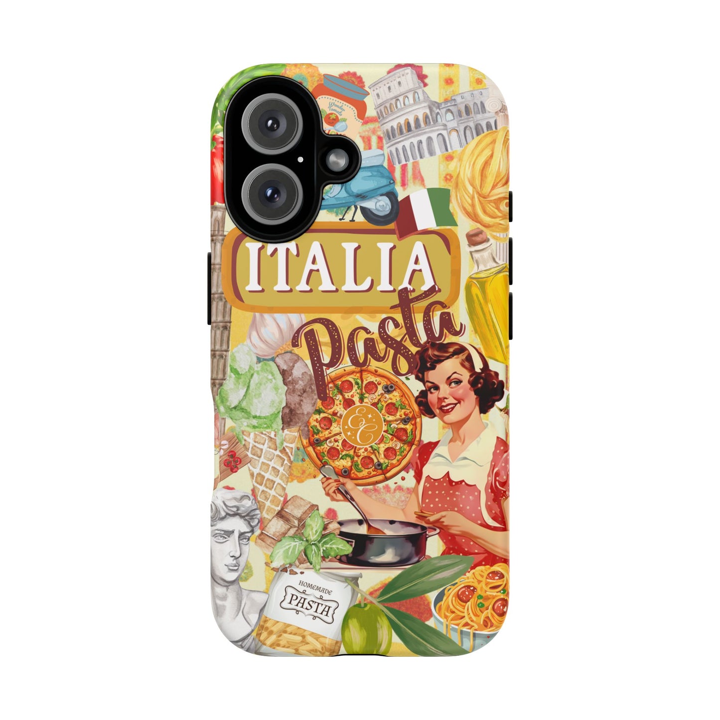 Italian Cuisine Collage Tough Phone Case