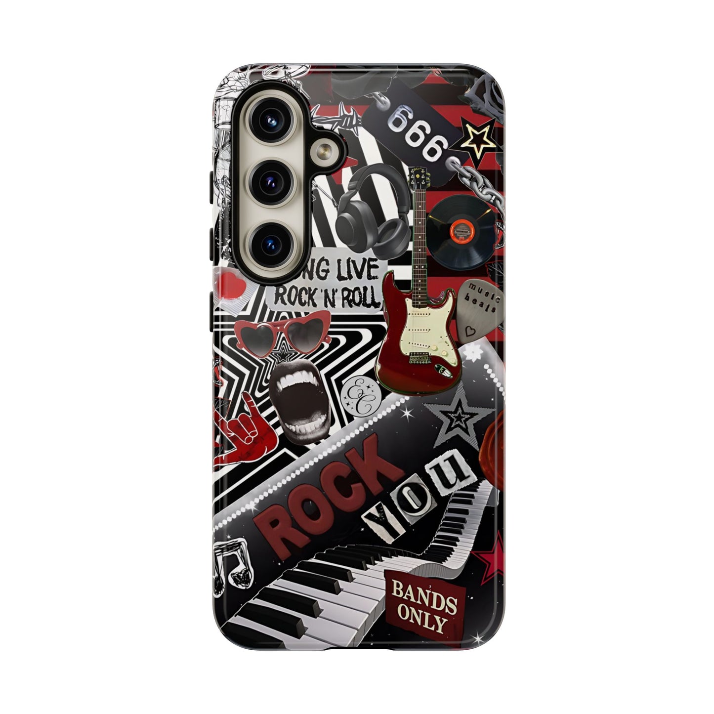 Rock and Roll Collage Tough Phone Case