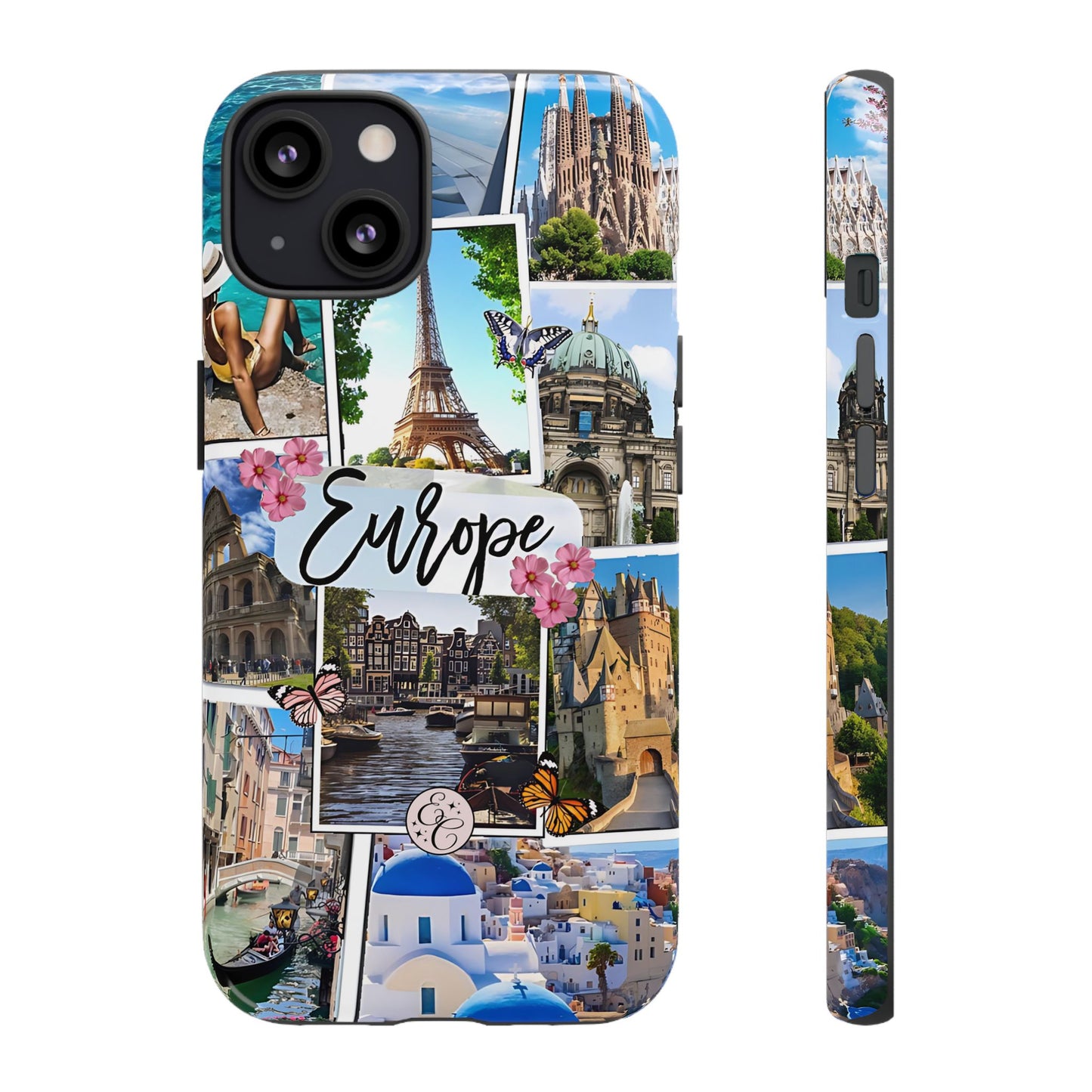 Europe Travel Collage Tough Phone Case