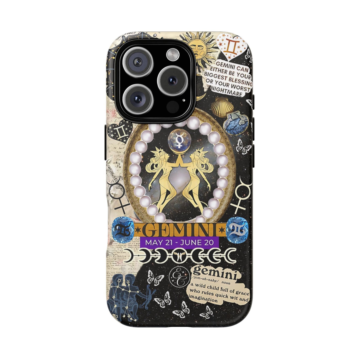 Gemini Zodiac Sign Tough Phone Case